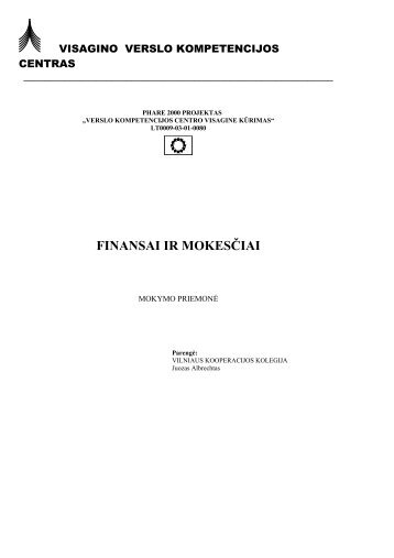 FINANSAI IR MOKES IAI - Tax.lt