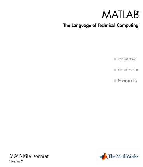 Mat File Format Serc