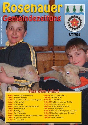 01. Ausgabe 2004 - Rosenau am Hengstpaß