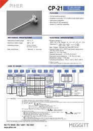 CP-21 21 mm Cermet Potentiometer ISO TS ... - TAW Electronics