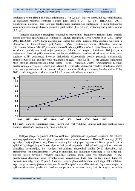 Ataskaita apie atliktą Lietuvos Baltijos jūros rajono aplinkos būklės ir ...