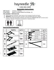 to View 4ft. Porch Swing Assembly Instructions - Hayneedle