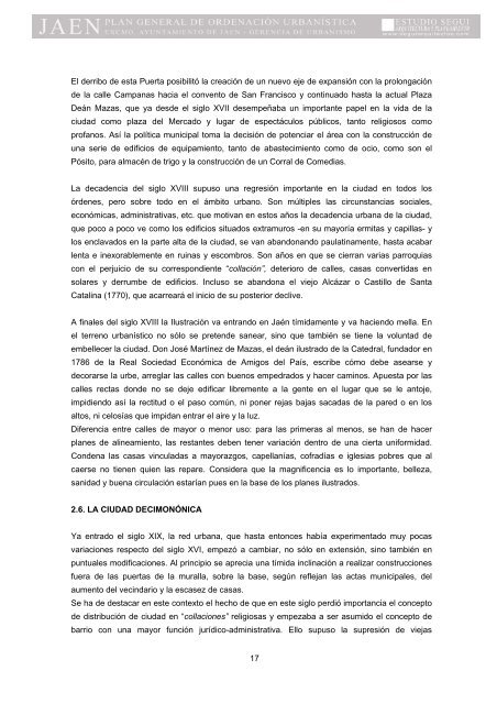 I. MEMORIA DE INFORMACIÃN - Ayuntamiento de JaÃ©n