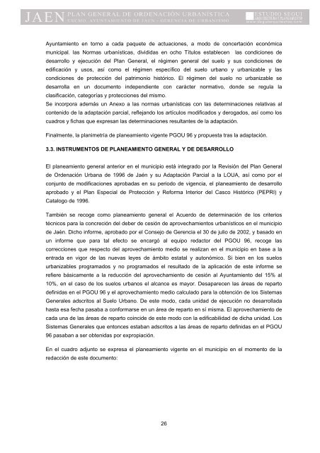 I. MEMORIA DE INFORMACIÃN - Ayuntamiento de JaÃ©n