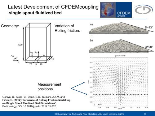 Latest developments of the Open Source CFDEM project