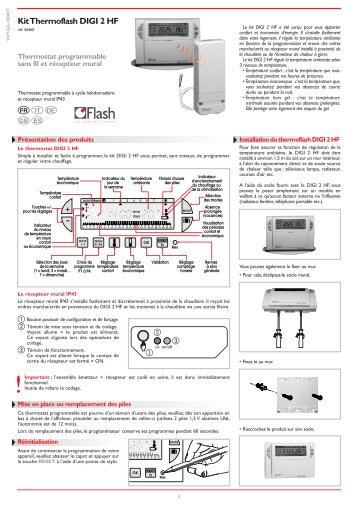 Kit Thermoflash DIGI 2 HF + - Jean-Paul GUY