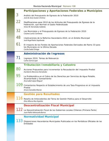 Participaciones y Aportaciones Federales a Municipios ... - Indetec