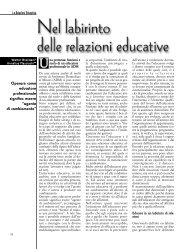 Operare come educatore professionale significa essere âagente di ...