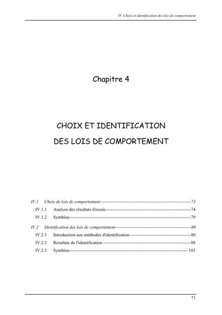 Simulation numérique et expérimentale du comportement ...