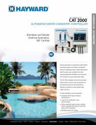 CAT 2000® Sell Sheet - Hayward® Commercial Pool