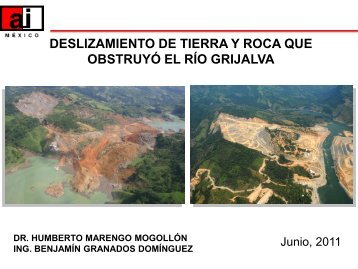 1. Deslizamiento de tierra y roca que obstruyo el RÃ­o Grijalva