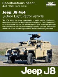 J8 Spec Sheet - LPV - Jeep J8