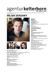 MILIAN ZERZAWY - Agentur Kelterborn
