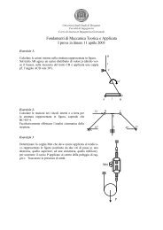 Fondamenti di Meccanica Teorica e Applicata I prova in itinere 11 ...