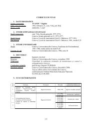 IVANOV Virginia Data Åi locul naÅterii - Universitatea din Craiova