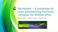 KernelGen - GPU Technology Conference