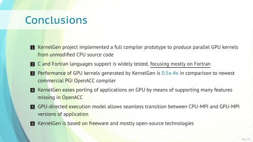 KernelGen - GPU Technology Conference