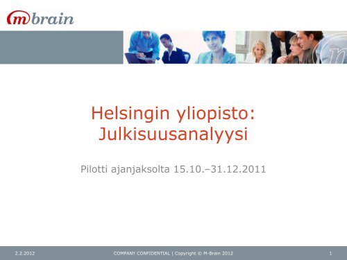 Helsingin yliopisto: Julkisuusanalyysi