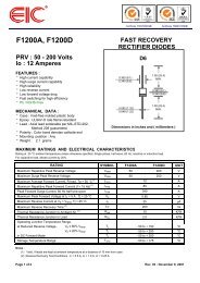 F1200A, F1200D : FAST RECOVERY RECTIFIER DIODES - PRV - EIC