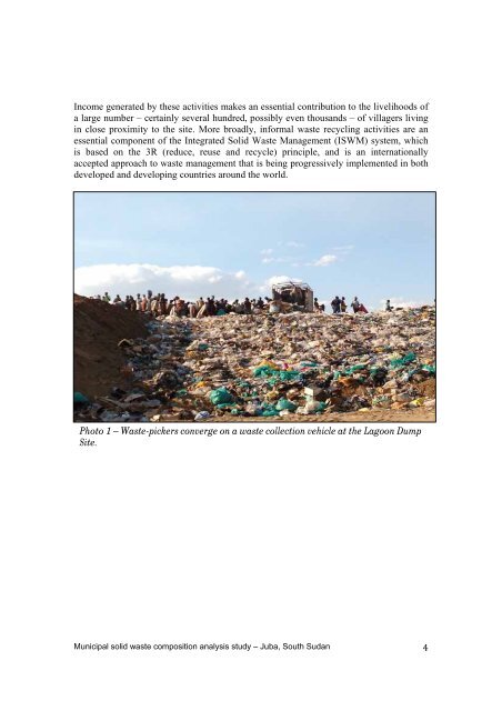 Municipal Solid Waste Composition Analysis Study Juba ... - UNEP