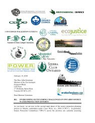 XXXX 2010 - Canadian Environmental Law Association