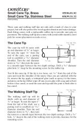 The Cane Tip The Walking Staff Tip Small Cane ... - Lee Valley Tools