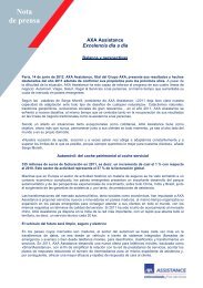 AXA Assistance resultados 2011