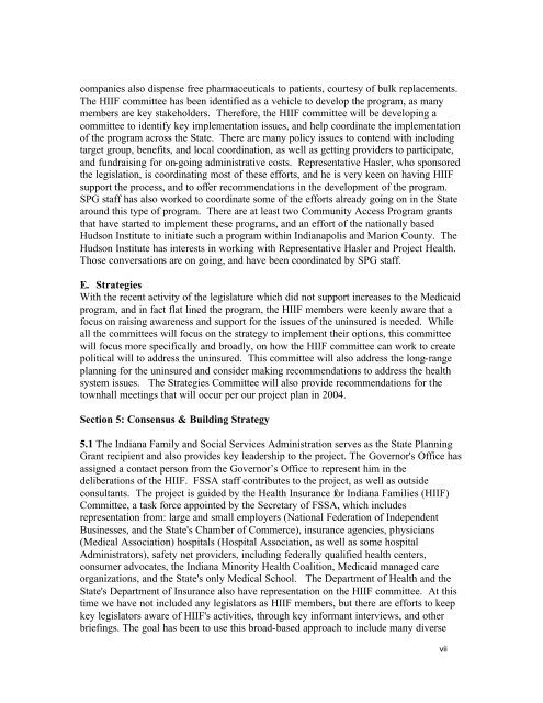 2003 findings with survey instrument - Shadac