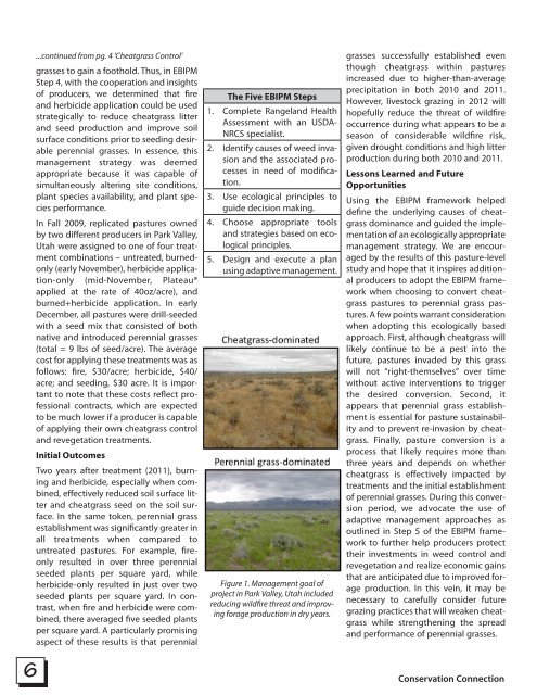 Lessons learned from the EBIPM large- scale cheatgrass control and