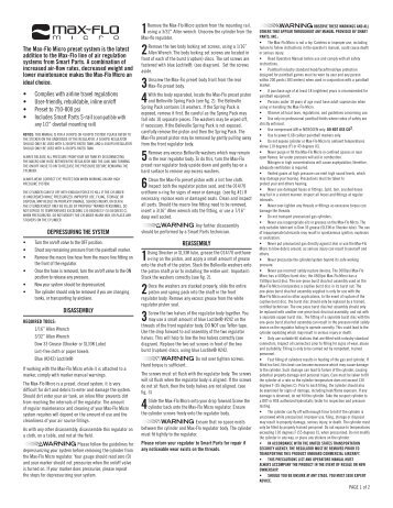 Smart Parts Max-Flo Micro Preset Manual.pdf - PaintballTech.org