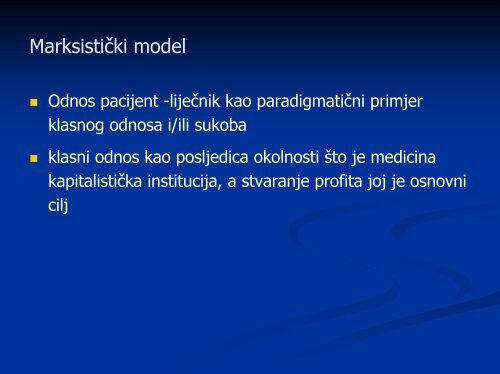 LijeÄnik - pacijent - Å kola narodnog zdravlja "Andrija Å tampar"