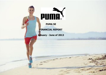 PUMA SE FINANCIAL REPORT January - June of 2013 - About PUMA