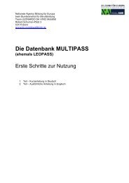 Die Datenbank MULTIPASS - Bibliotheksportal