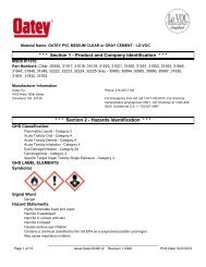 MSDS - Oatey