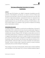 The Causes of Bi-partisan Votes in the U.S. Congress - School of ...