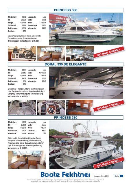 AKTIONSKATALOG - Boote Feichtner