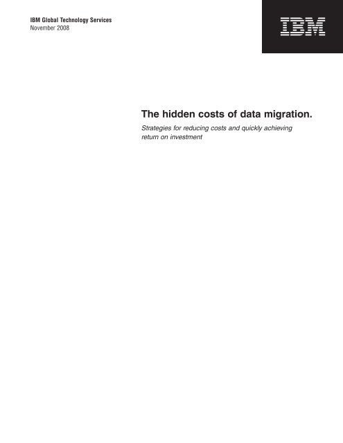 The hidden costs of data migration. - IT World Canada