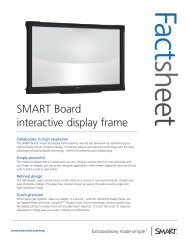 SMART Board interactive display frame - The Chariot Group, Inc