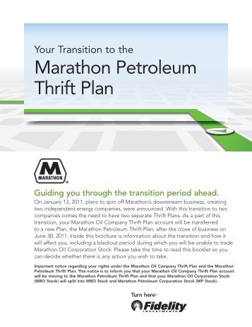 Your Transition to the Marathon Petroleum Thrift Plan
