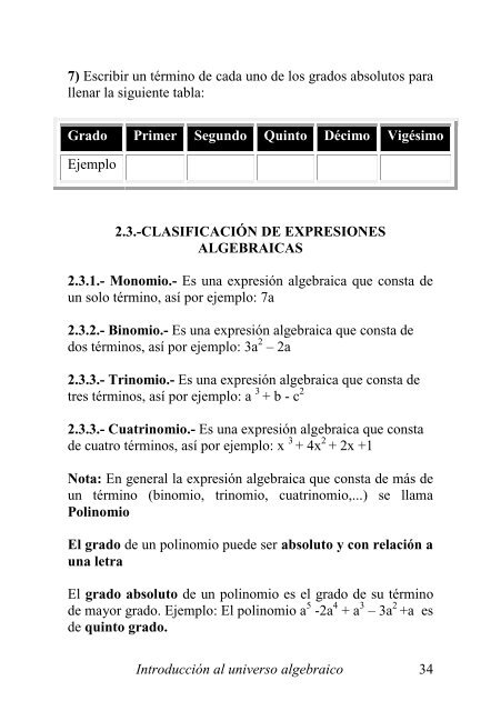 Interaprendizaje HolÃ­stico de Ãlgebra y ... - Repositorio UTN