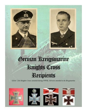 German Kreigsmarine Knights Cross Recipients