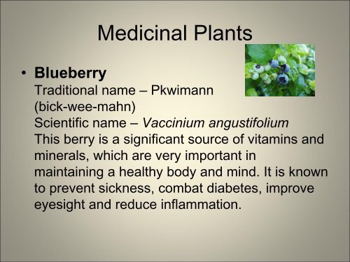 Medicinal Plants