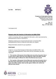 FOI 005742 12 European Arrest Warrants issued by ...