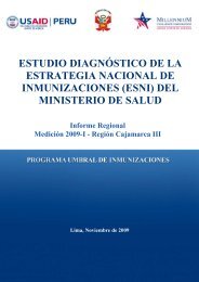 del ministerio de salud