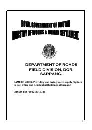 Bidding documents for water supply - Ministry of Works and Human ...