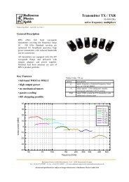 Transmitter TX / TXR - Radiometer Physics Gmbh