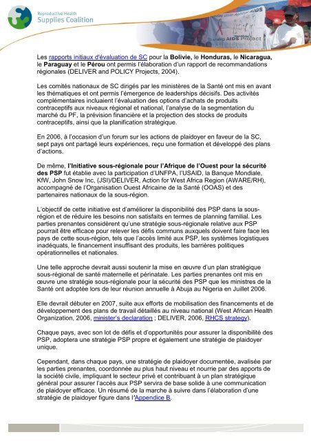 AccÃ¨s au PDF imprimable - Reproductive Health Supplies Coalition