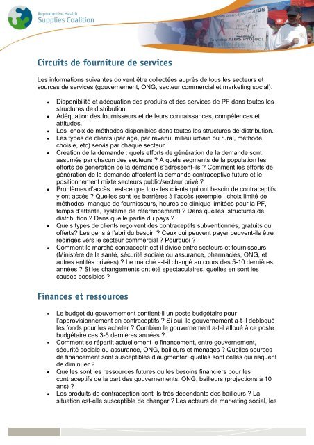 AccÃ¨s au PDF imprimable - Reproductive Health Supplies Coalition