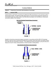 Technical Bulletin - BrassCraft