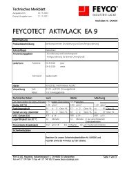 FEYCOTECT AKTIVLACK EA9 EA9000 deutsch - bei FEYCO